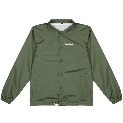 Куртка коуч джекет (coach jacket) оливкового цвета - купить