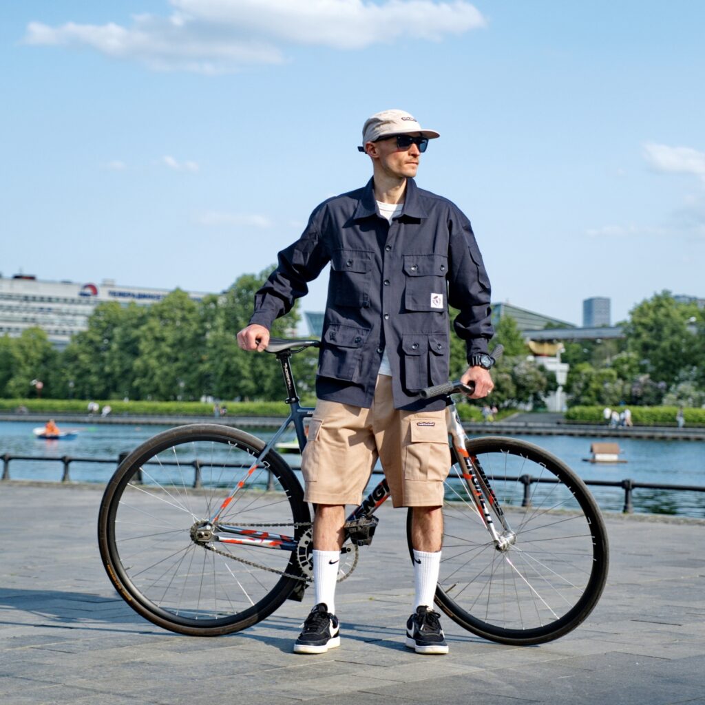 Овершот / overshirt тёмно-синий: фотография из лукбука 15.