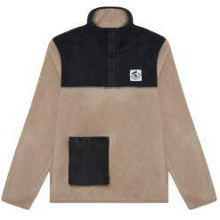 Толстовка из флиса с маленьким карманом бежевая