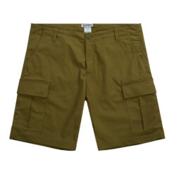 Шорты карго из рипстопа горчичные