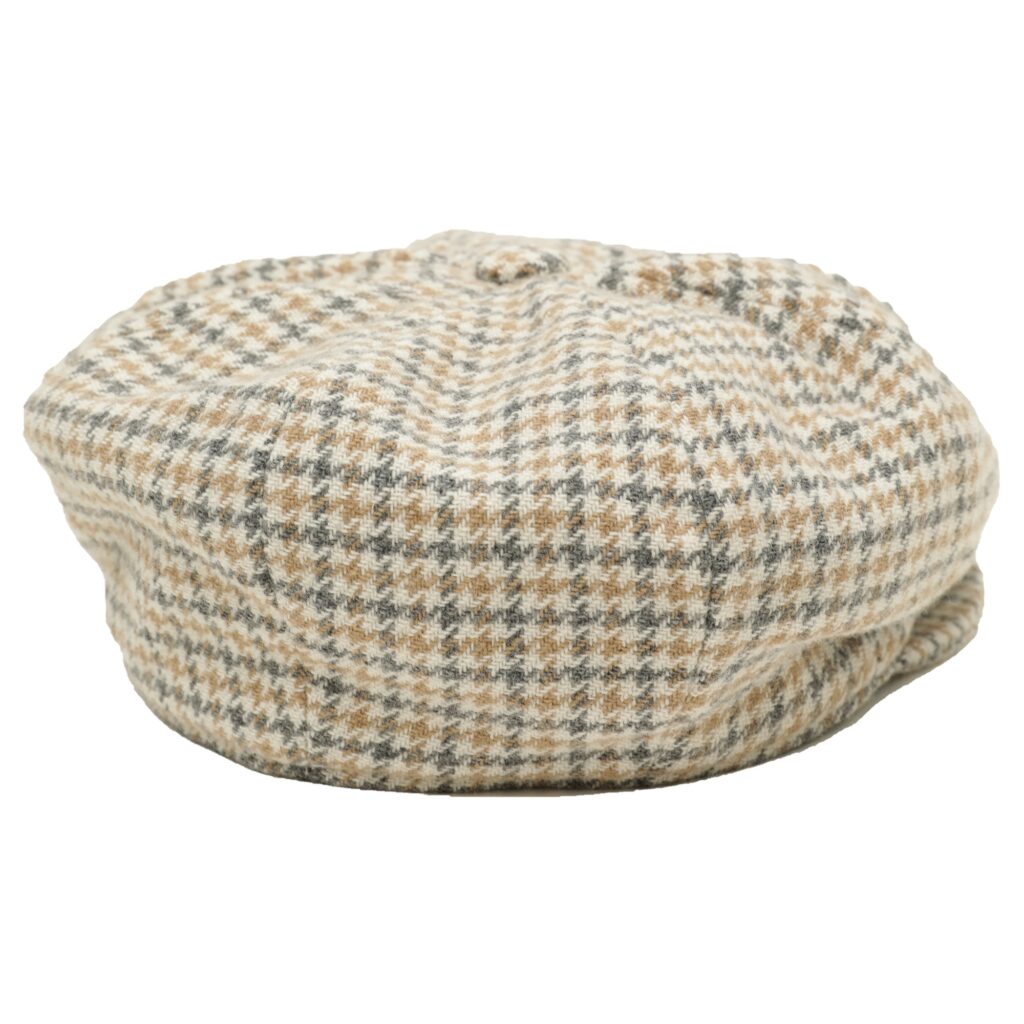 Твидовая восьмиклинка серо-бежевая клетка - купить