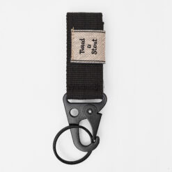 Брелок с карабином черный