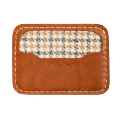 Кардхолдер с декором из твида рыжий