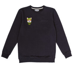 Свитшот "Корги в кепке" графитовый