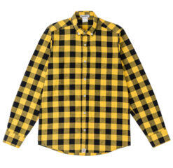 Классическая рубашка в желто-синюю клетку