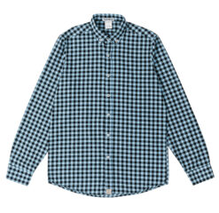 Классическая рубашка в голубо-синюю клетку