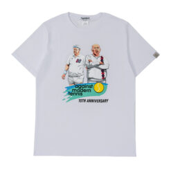 Футболка "Against modern tennis" белая