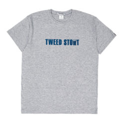 Футболка с лого на груди серая