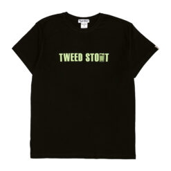 Футболка с лого на груди черная