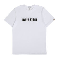 Футболка с лого на груди белая