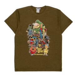 Футболка "Легенды мультфильмов" оливковая