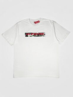 Футболка Supreme "100% Hardcore" белая
