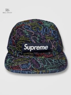 Кепка Supreme из денима цветная