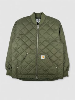 Бомбер Carhartt стеганый оливковый