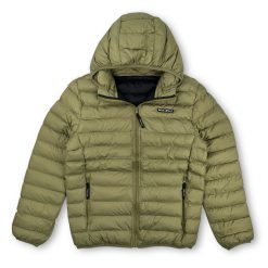 Стеганая куртка из рипстопа оливковая