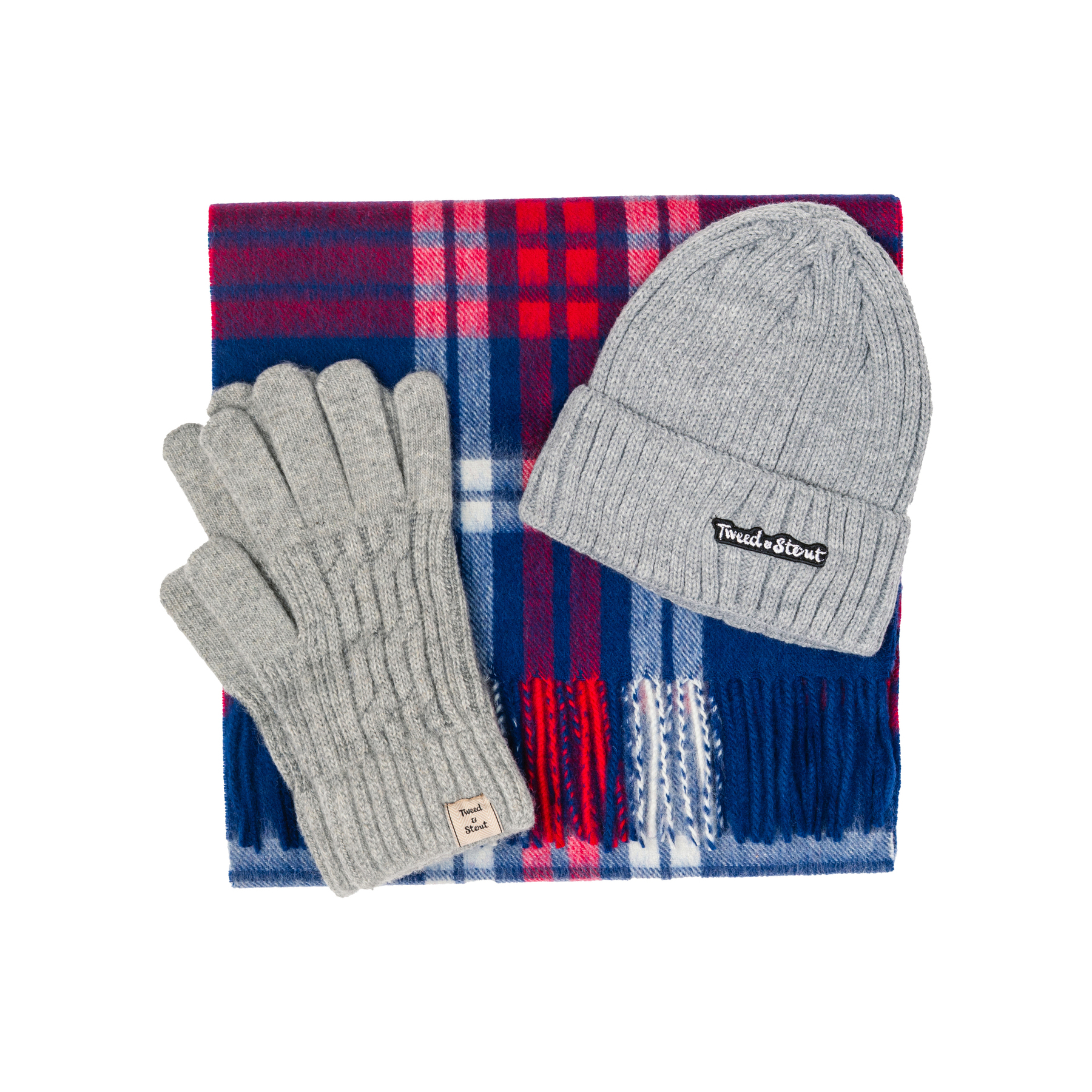 комплект теплый серый с синим