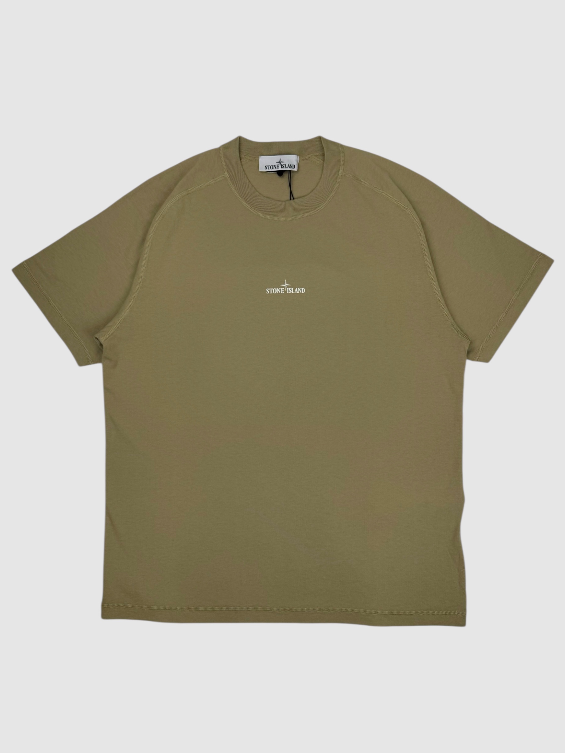 Футболка stone island бежевая