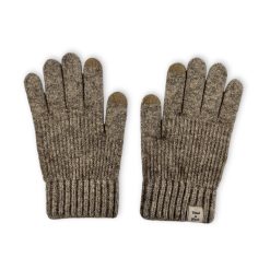 Перчатки вязаные бежевые