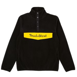 Толстовка флисовая с желтым клапаном