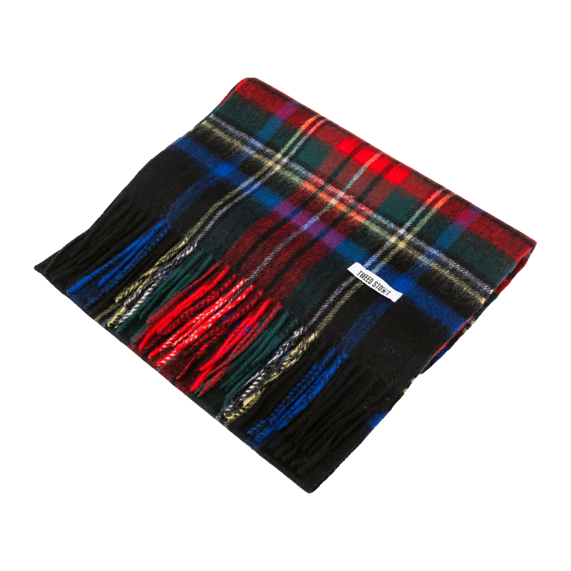 шарф черно-красная клетка