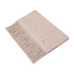 Шарф из овечьей шерсти серый