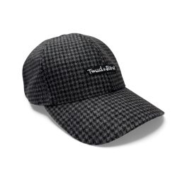 Бейсболка из шерсть серо-черная гусиная лапка