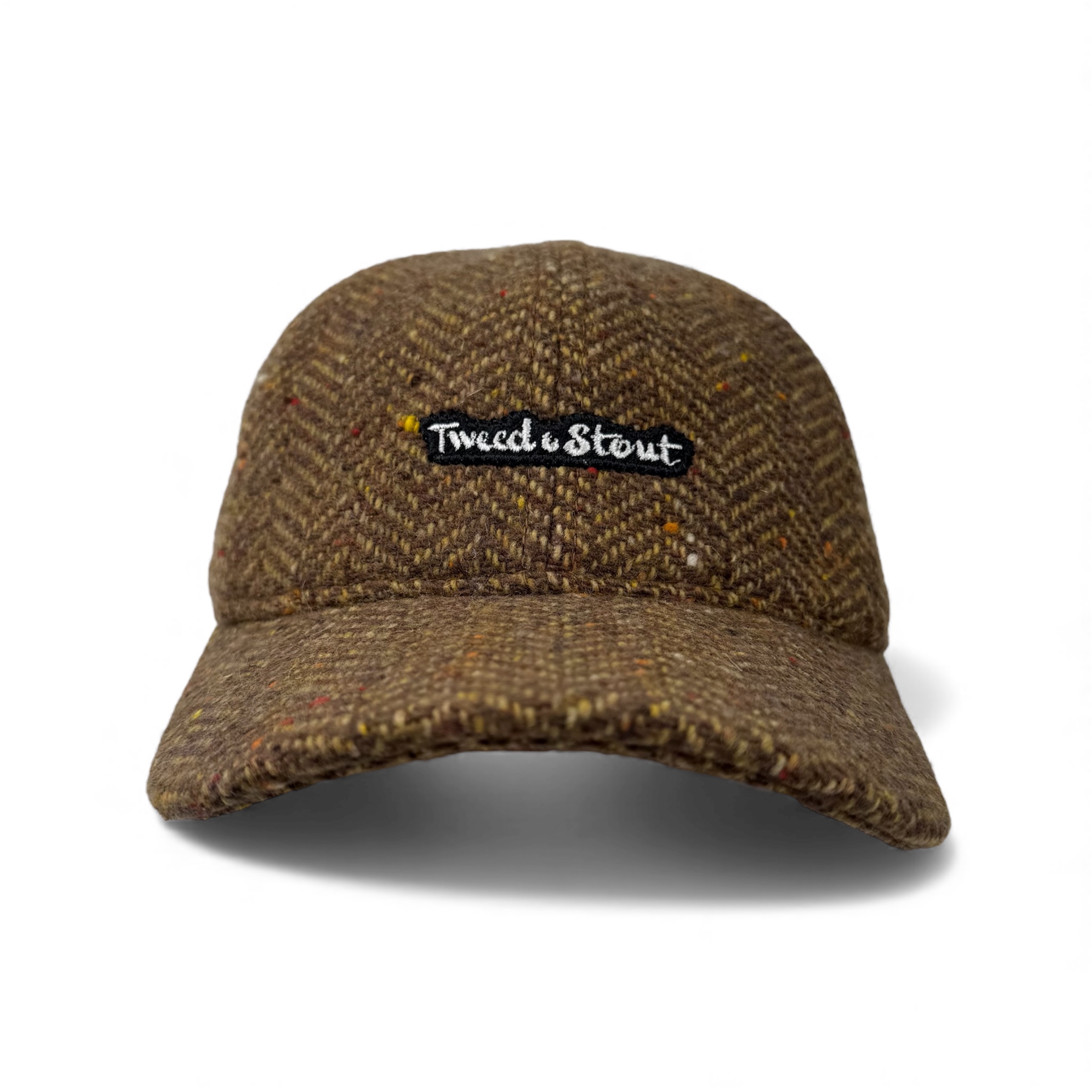 Бейсболка из шерсти рыжая елка