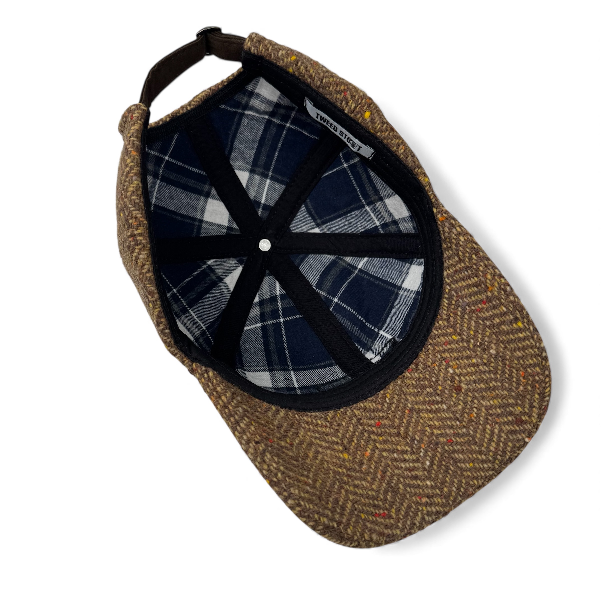 Бейсболка из шерсти рыжая елка