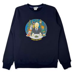 Свитшот "Новогодний огонек" темно-синий