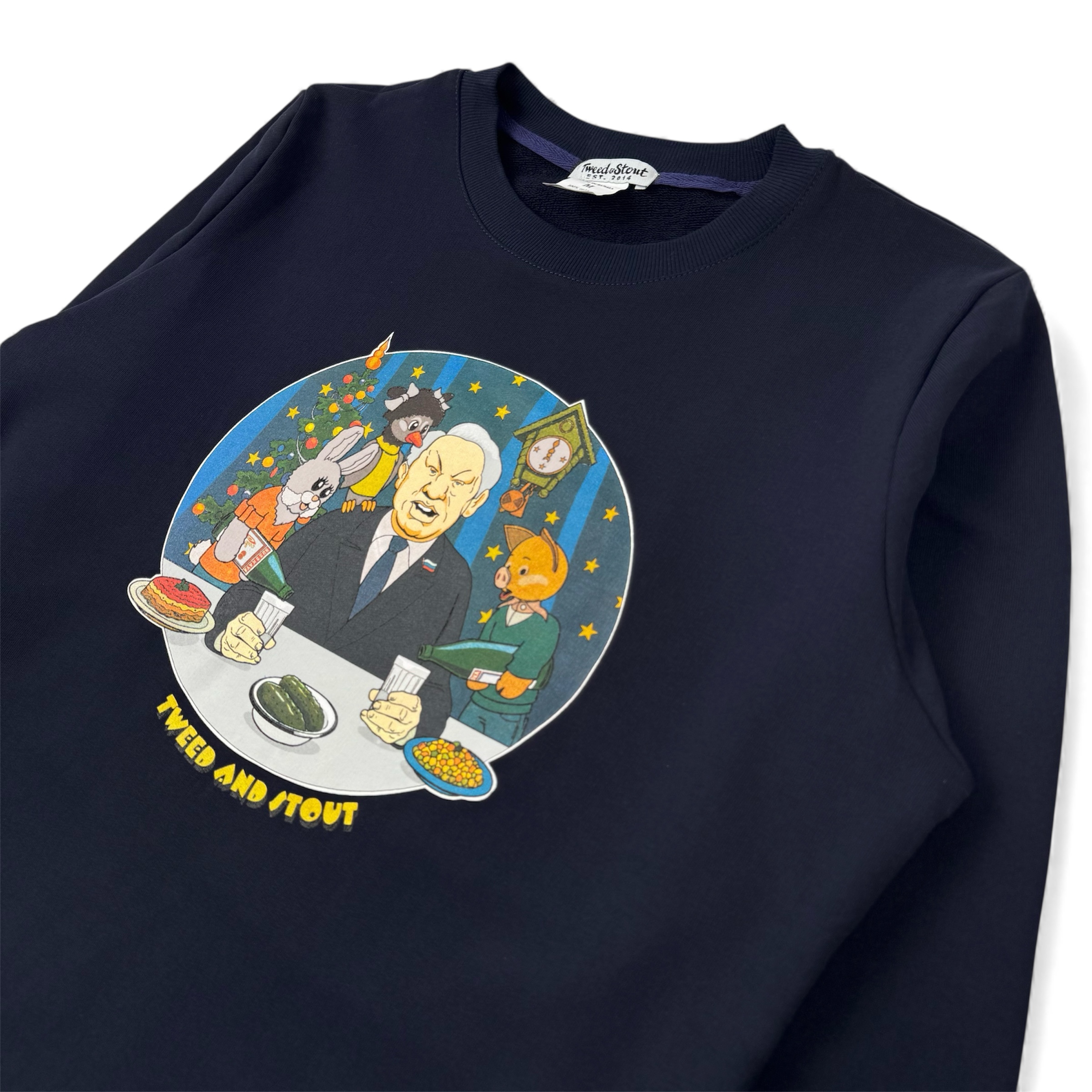 Свитшот Новогодний огонек синий