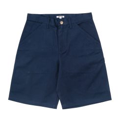 Шорты с накладными карманами темно-синие