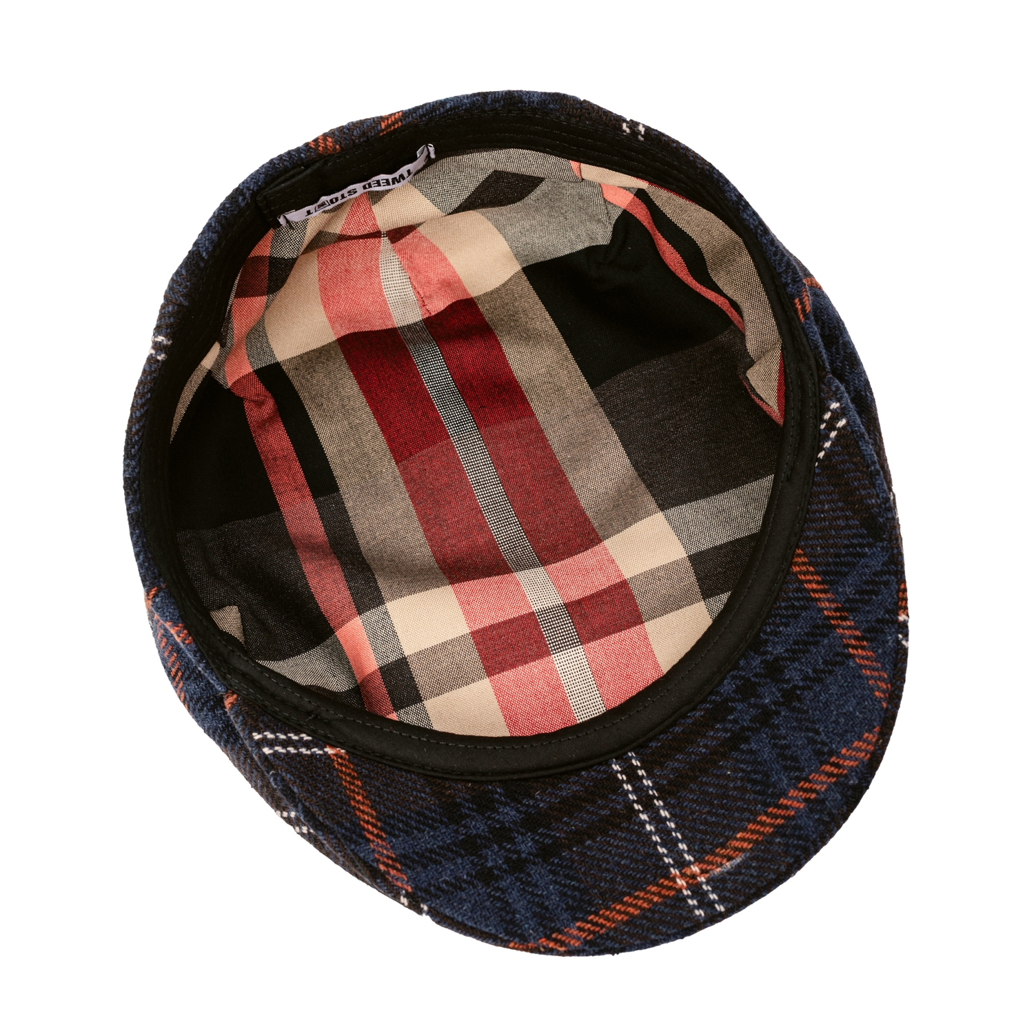 кепка флэт кэп синяя в клетку