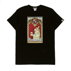 Футболка "Корги в пабе" черная