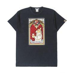 Футболка "Корги в пабе" графитовая